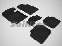 Kia Cerato (13–/15–) Коврики салона текстильные 3D, чёрные